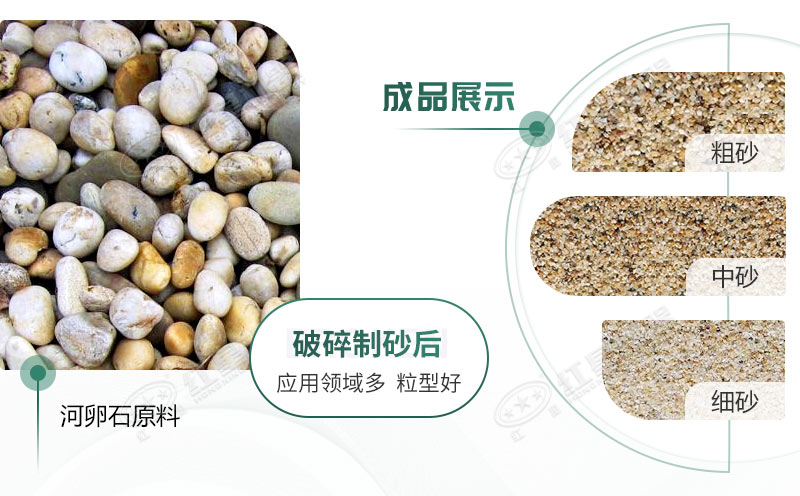 河卵石制沙劃算嗎？河卵石制沙機(jī)出來的沙商混站能用嗎？